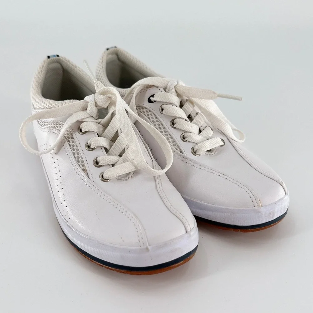 KEDS Spirit White Leather Retro Walking Sneakers Women's Size 7